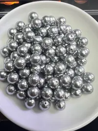 天然珠宝玉石 灰贝珠A440  12mm 20颗（赠弹力线）