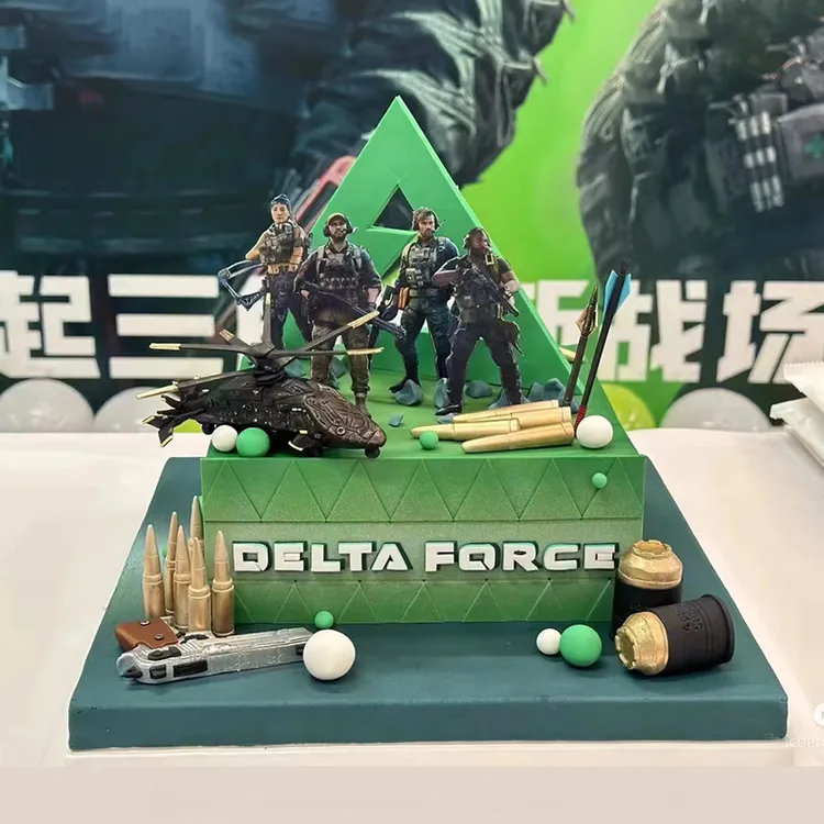 三角洲行动生日蛋糕威龙航空箱蛋糕全国同城配送男朋友附近团购店