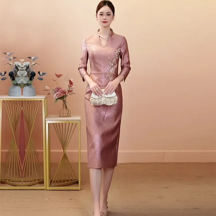 喜婆婆喜妈妈婚宴装2025新款爆款年轻高贵礼服婚宴场合女装婚庆