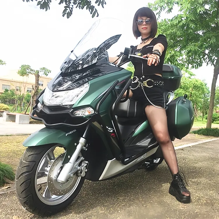 新款狮吼大平踏板150踏板摩托车全新燃油省油整车电喷包邮可上牌