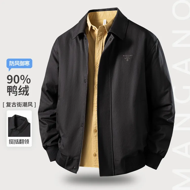 【90鸭绒 】MANGANO秋冬帅气复古街潮风御寒防风男式羽绒服|7253314