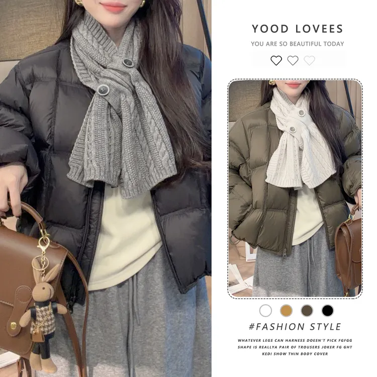 设计感百搭短款保暖棉服女2025年冬季新款时尚简约面包服厚外套潮