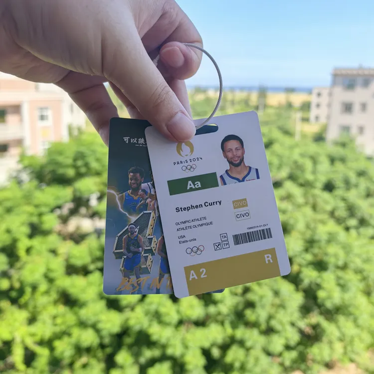 美国梦之队巴黎篮球选手证件库里趣味背包挂件