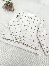 6610新中式重工刺绣小香风外套