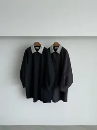 十三行UP ONE-秋季福秒拼色领长外套#66692