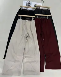 24126-3502 加厚抽绳松紧腰潮流直筒弯刀休闲裤显瘦【包不起球】