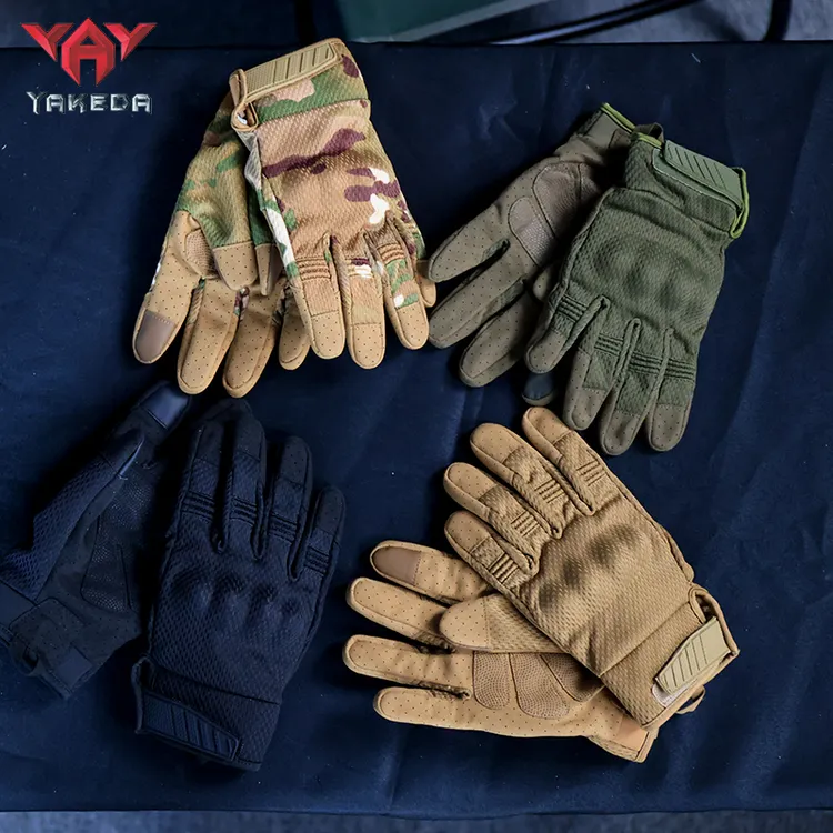 户外迷彩透气战术全指半指手套防护骑行摩托车可触屏耐磨作战训练
