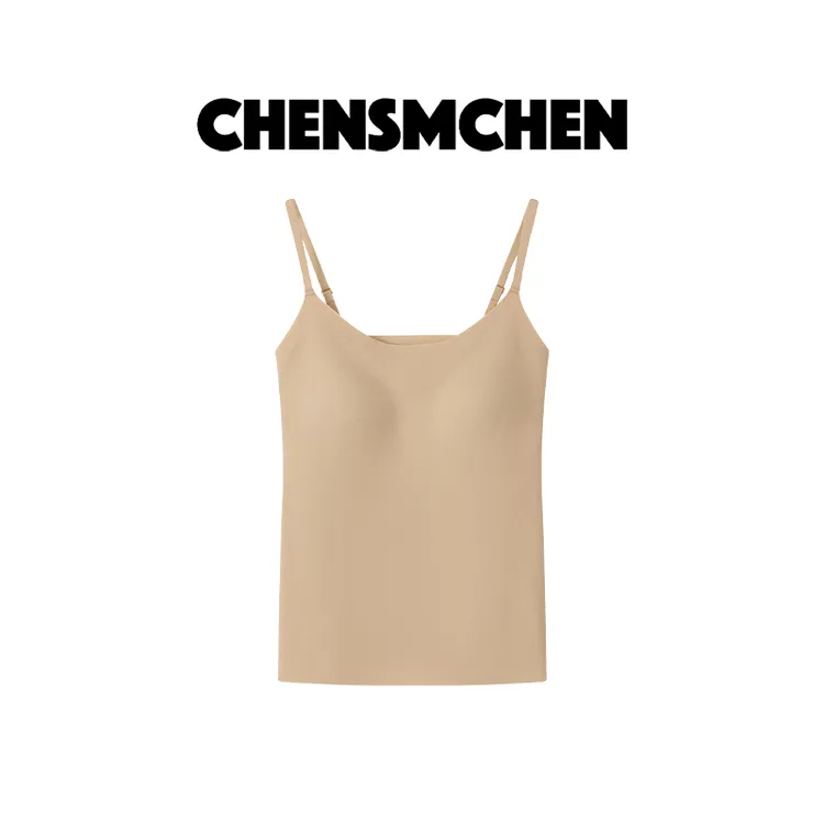 CHENSMCHEN 纯色简约无痕百搭显瘦吊带粉底液背心CSB8075NL