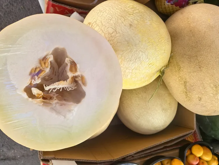 【顺丰包邮】新疆博州精河白兰瓜，瓜香四溢，软糯香甜，放软点吃更甜！