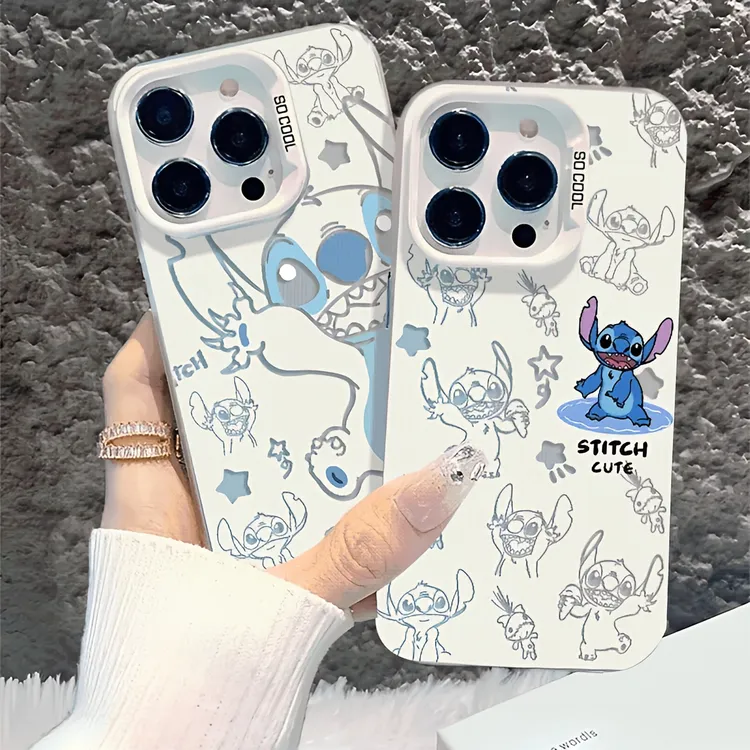 镂空史迪仔适用于苹果15手机vivo华为Pure70iphone 15 手机用品