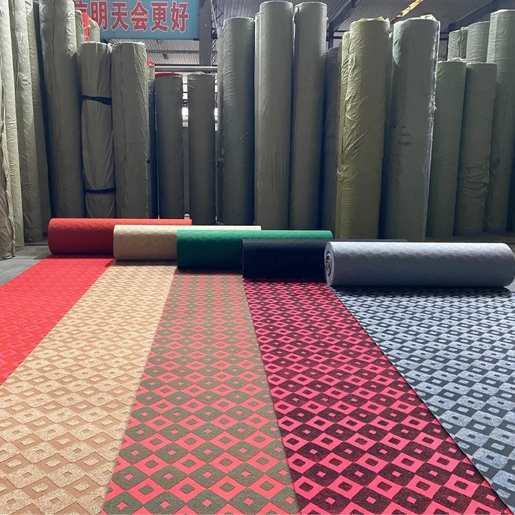 大红色加厚地毯满铺商用家用卧室客厅美容院防滑耐磨大面积酒店