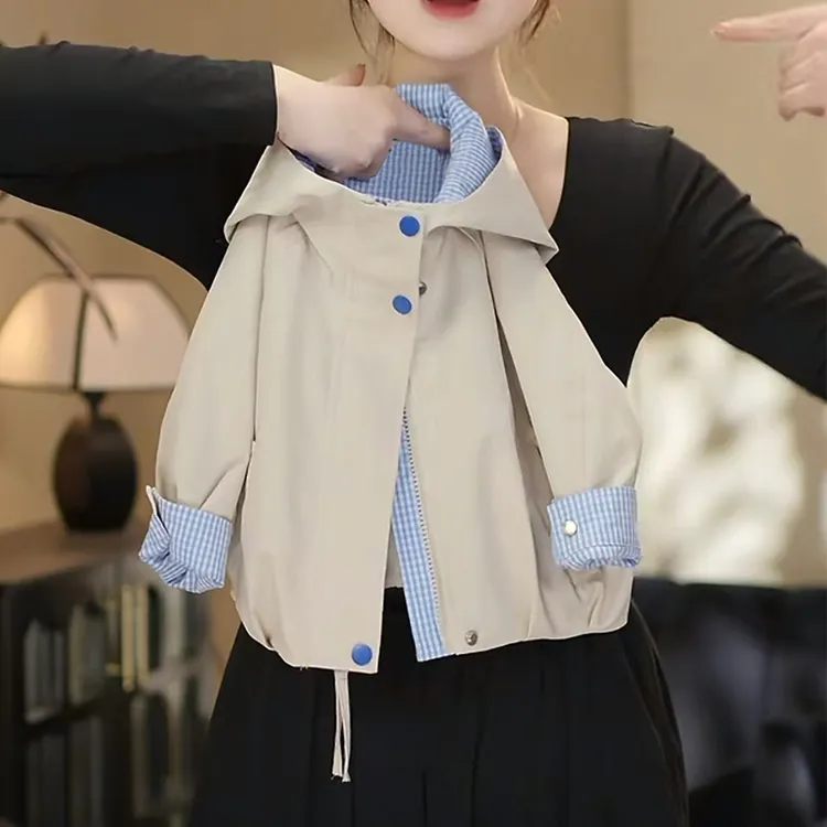 女童外套春秋款2025新款洋气时髦春装儿童女宝宝开衫夹克春季上衣