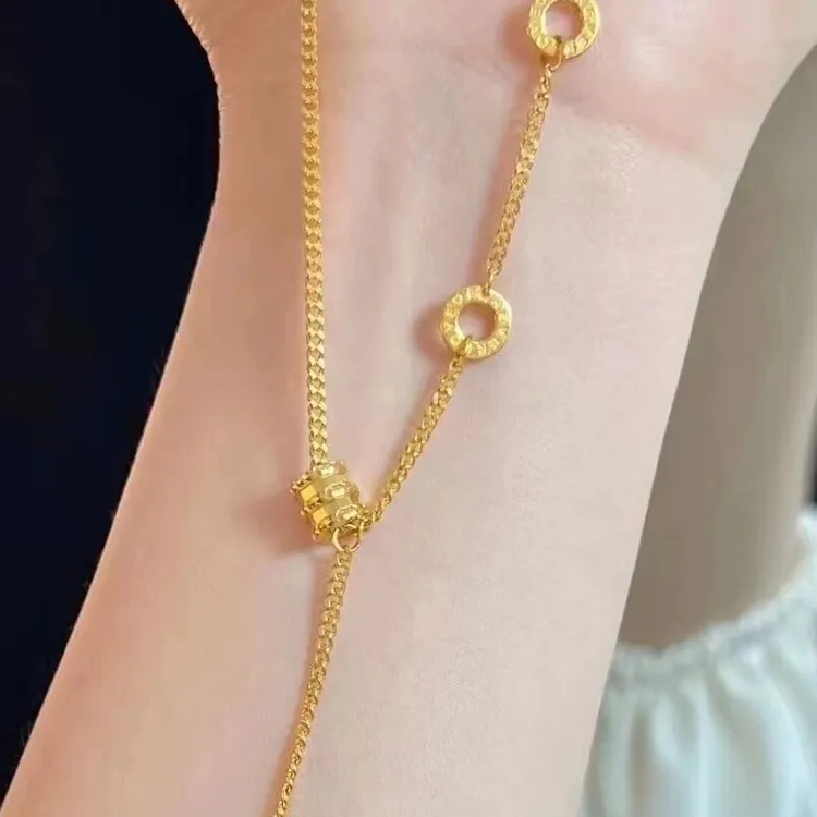 款百搭蛮腰项链款百搭众设时尚黄铜镀金链久不色