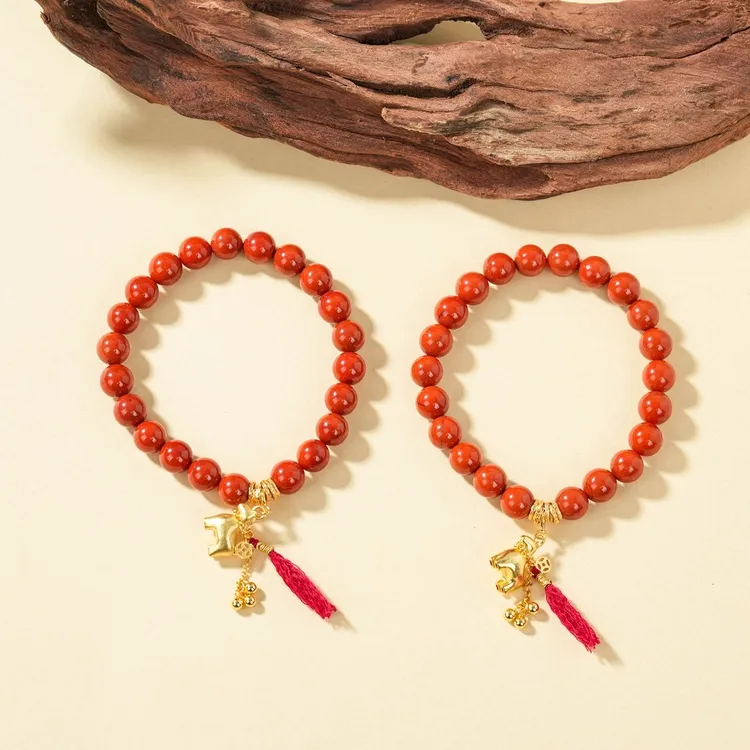 【云上叙】南红DIY手串-多样性发其一-7.5mm+-V93487-M（甄选）