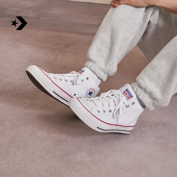 匡威莫尔登AllStar男女板鞋中帮帆布小白鞋CONVERSE A00812C
