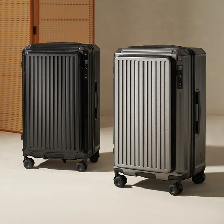 侧开盖可扩容多功能PC旅行箱28寸大容量万向轮轻便网红拉杆行李箱