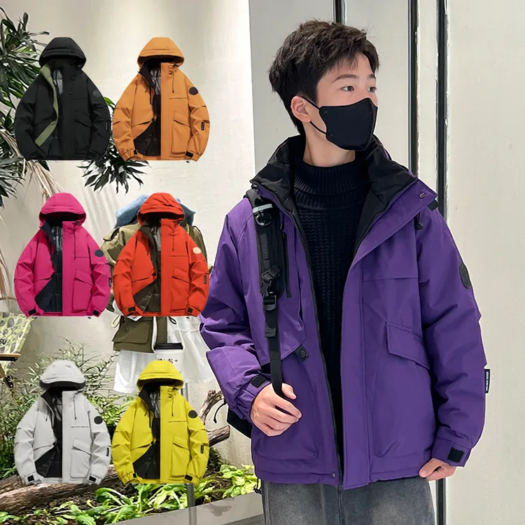 【青少年系列】冬季棉服2025新款派客服加厚保暖防水连帽棉袄外套