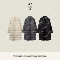 加莉精选【方糖】90白鸭绒中长款羽绒服-分码