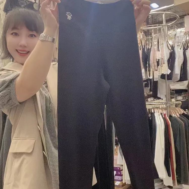 100-180斤穿女200克高腰收腹鲨鱼裤秋冬保暖修身外穿打底裤X70