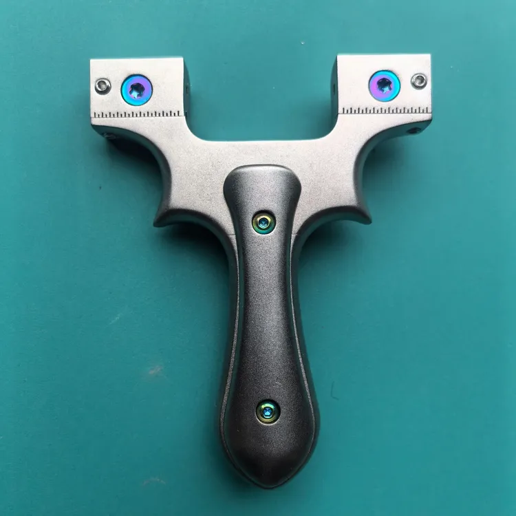 强弓弹弓，全钛合金，撑头可移动，上下可分体，不分正反平头斜头两用