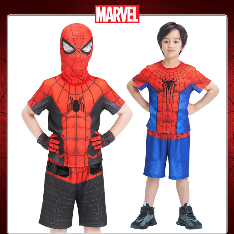 【短袖套装】漫威正版儿童t恤短裤运动休闲夏透气排汗男童篮球套装
