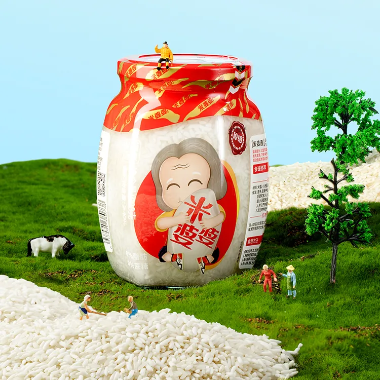 米婆婆甜香酒酿808克瓶装醪糟湖北特产非遗工艺孝感米酒厂家直发