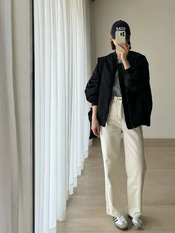 【DM】法兰绒|四面弹- 米白色-九分烟管裤