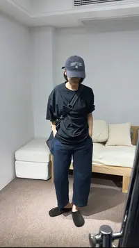 韩国代购 圆领短袖#H17