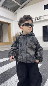 【二号链接】【秋】棉逗熊品牌秋季男童韩版时尚休闲酷帅男童套装