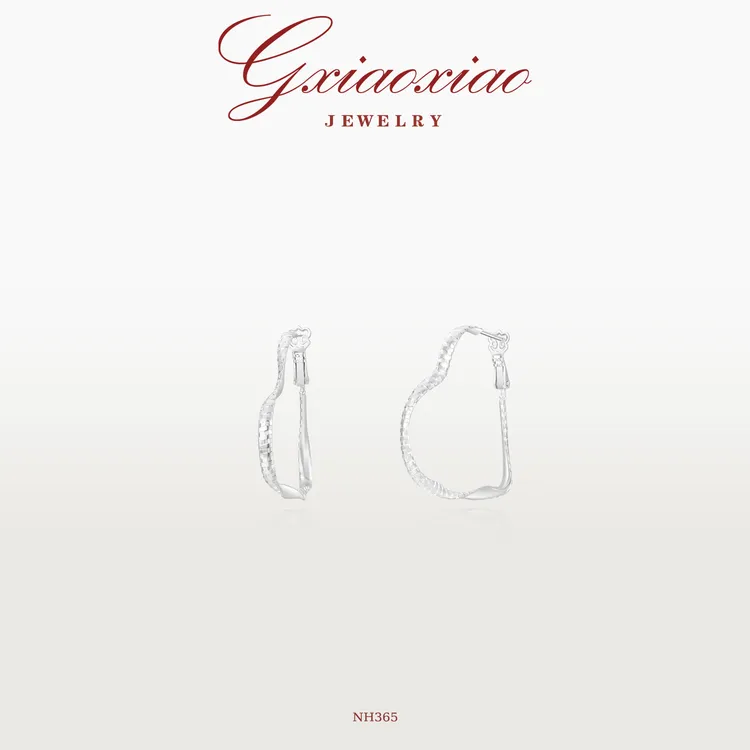 G XIAOXIAO时尚气质小众简约百搭爱心耳环 NH364 NH365新年礼物