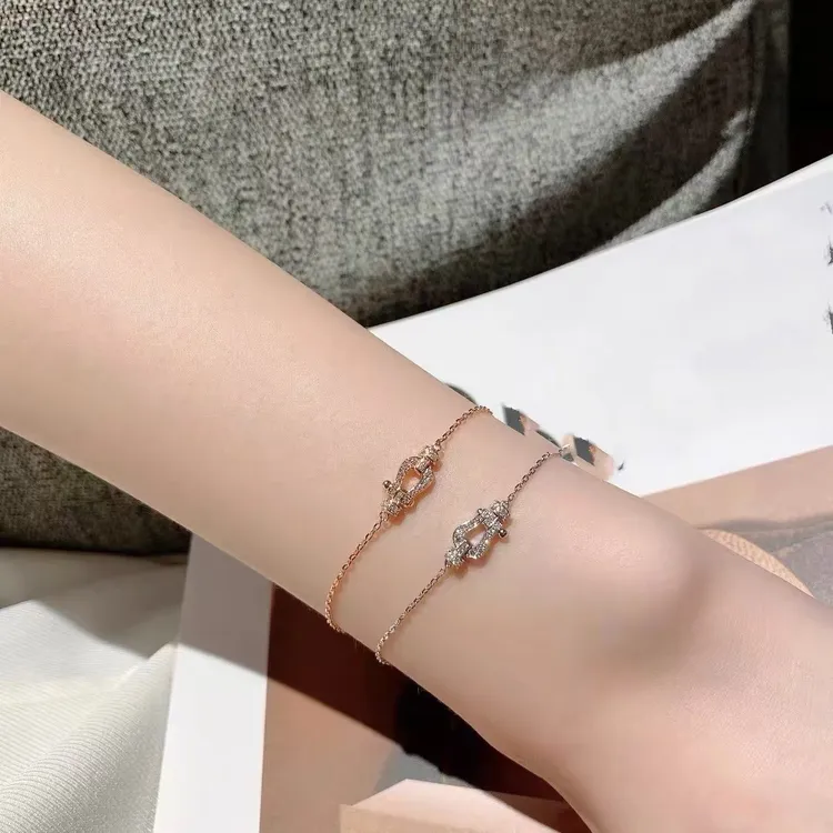 合金锆石手链 YOUBAO/有宝mini马蹄高定手链女首饰轻奢高级感百搭
