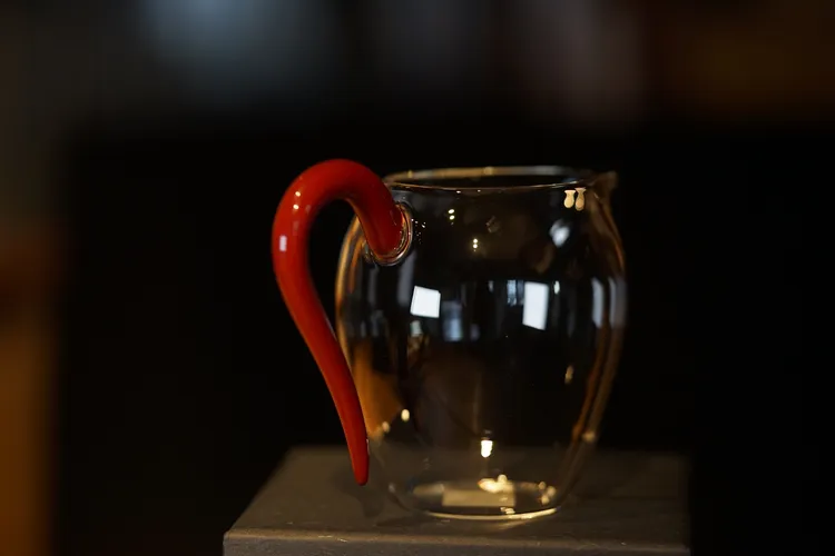 多色高透玻璃凤尾怡然公道杯高硼硅玻璃分茶器330毫升满容