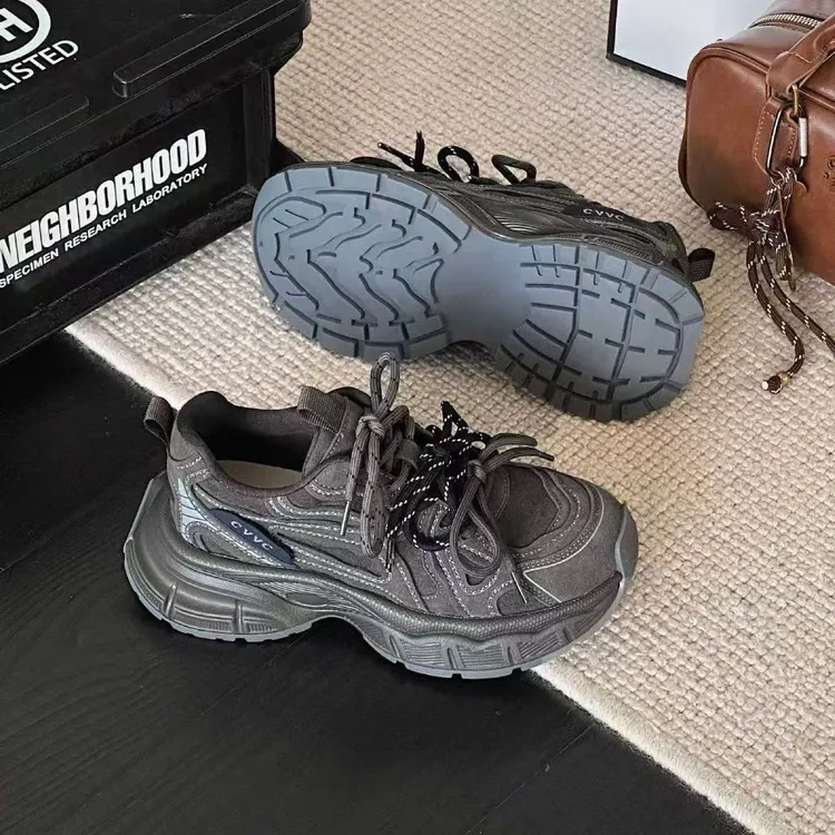 复古老爹鞋女2025秋冬季新款厚底增高轻便百搭休闲运动鞋