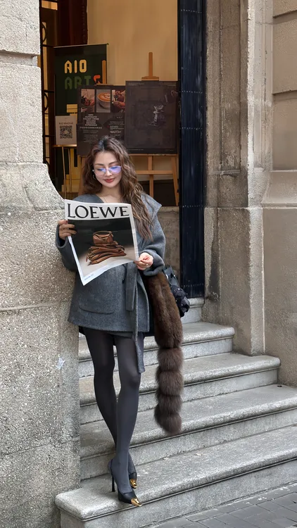  Singularity Me 9A25D 501 绵羊毛秋冬连帽双面毛呢短款大衣外套