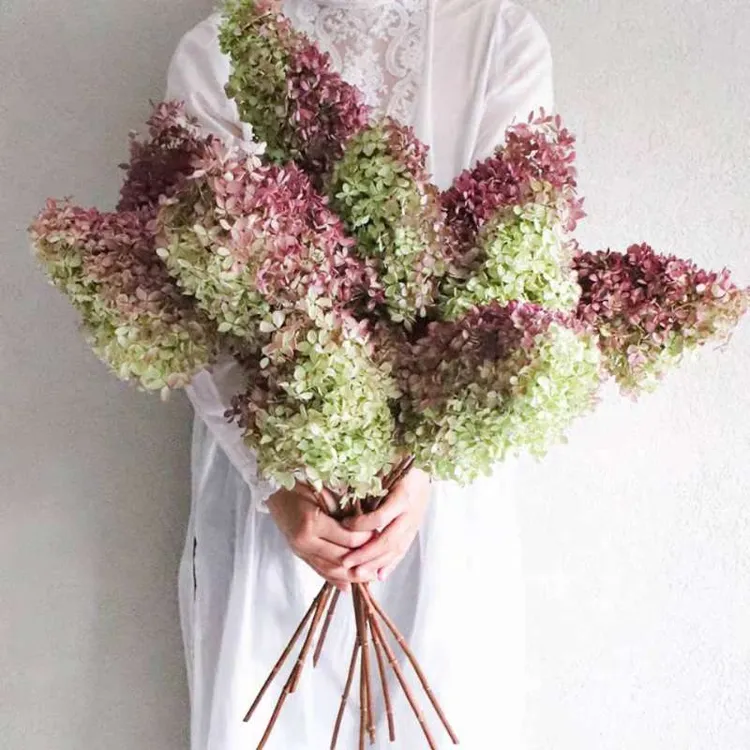 久伴天然绣球干花永生花花束真花客厅桌面装饰摆件侘寂复古高级粉