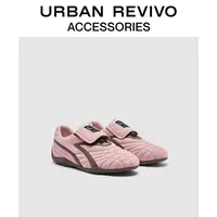 URBAN REVIVO2025秋季新款女士简约拼接反绒运动鞋UAYS50110