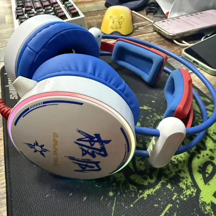 95新 达尔优 达尔优4独立声卡7.1声道电竞游戏耳机CF CS吃鸡专用