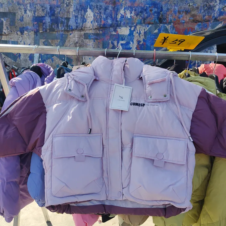 轻薄短款防风加厚女童三防连帽蓄暖冬季羽绒外套