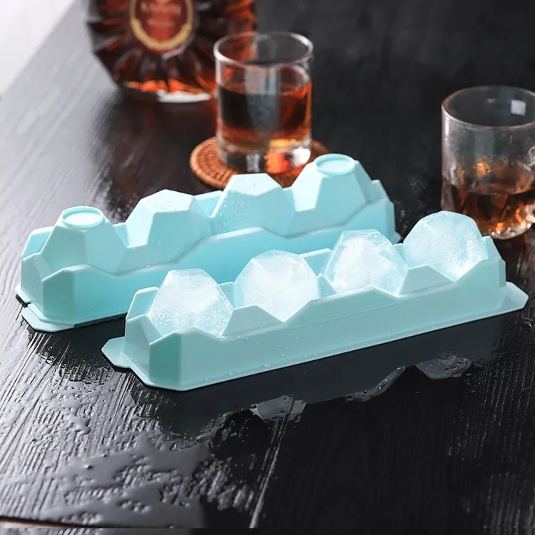 冰格冰块菱形大块冰棒模具白色爱心家用食品级储冰盒冰箱神器