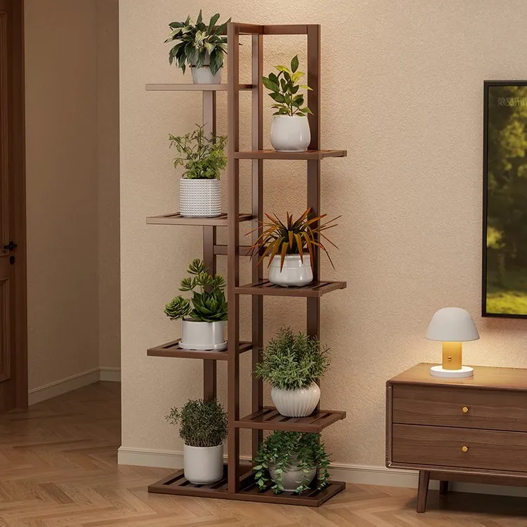 现代多层花架子阳台多肉置物架多层落地式客厅室内置物架花架落地