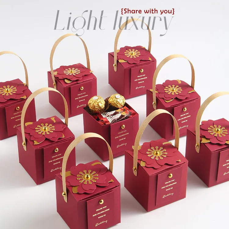 结婚喜糖盒子搭配订婚喜糖礼盒成品含糖喜糖礼盒2025婚礼喜糖零食