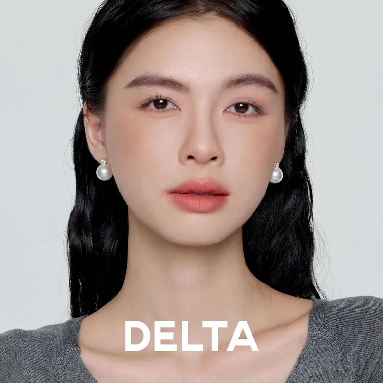 DELTA 925银仿珍珠耳饰 戴妃耳钉珍珠耳环气质轻奢无耳洞耳夹