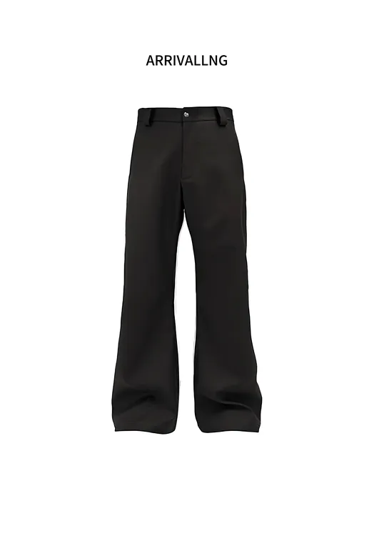 Arrivallmg 弯刀微喇廓形TR面料抗皱立体压皱西裤cleanfit休闲裤