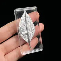 足银银制品 足银树叶～BQY075