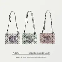 58453 卡通图案菱格托特包单肩斜挎包，尺寸：23×15.5×8cm