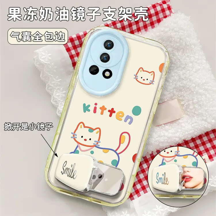 黄色波点小猫适用【华为】Nova13/12华为Nova8/9/10Nova11Pro手机壳