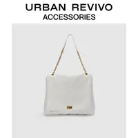 URBAN REVIVO2025秋季新款女士小香菱格单肩斜挎包UAWB50148
