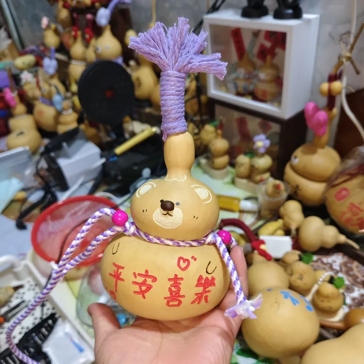 创意可爱天然手工葫芦工艺品可作家居摆件车挂摆件