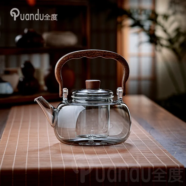 玻璃提梁壶家用煮茶器烧水壶大容量玻璃茶壶