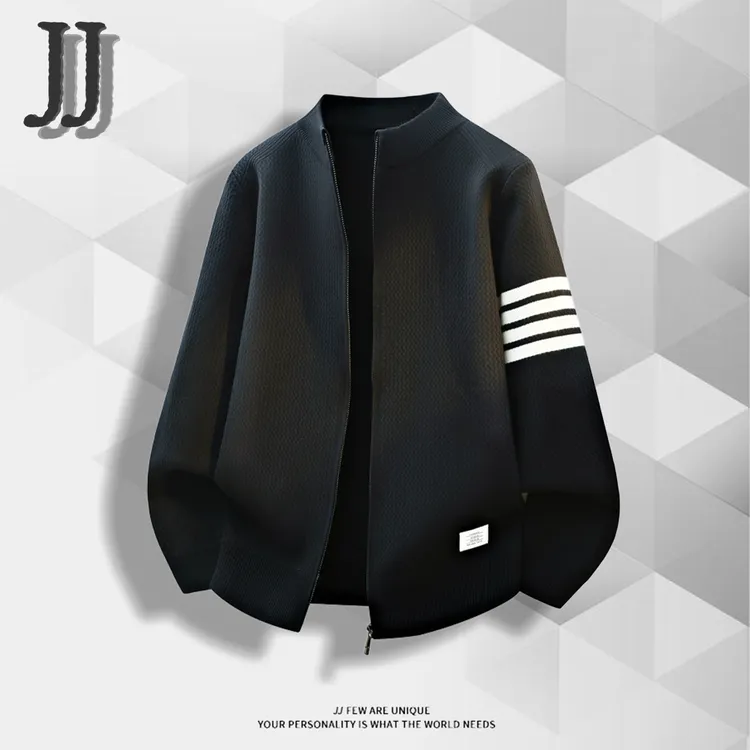 JJ2025秋冬季宽松简约外套潮流百搭日系复古毛衣外套潮流针织开衫